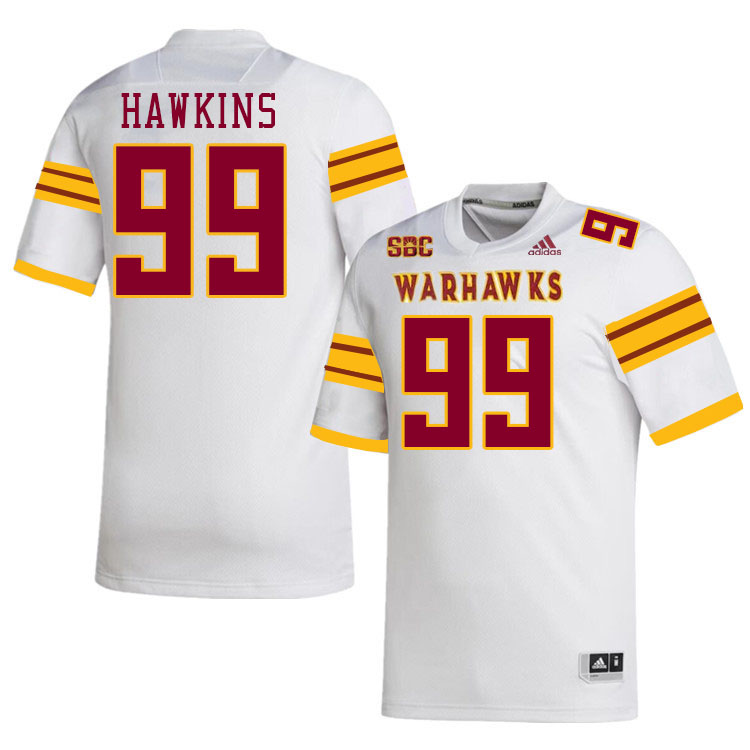 #99 Immanuel Hawkins Louisiana-Monroe Warhawks College Football Jerseys Stitched-White